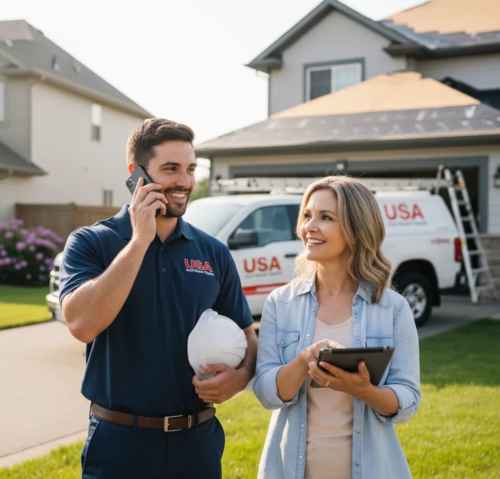 USA Roof Repair Experts customer support in West Enfield